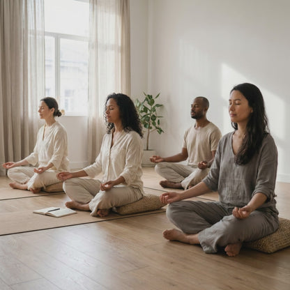 Meditación guiada · Sábados 10:00 a.m. (Gratis)